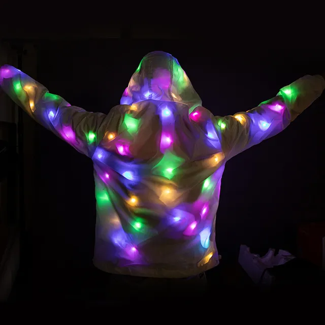 LED light up jacket 1 Electro Glow | South Africa's Best LED Festival Gear & Rave Clothes - festivals outfits, clothes festival, festival clothing south africa, festival ideas outfits, festival outfits rave, festival wear, steam punk goggle, rave glasses, outfit for a rave, kaleidoscope glasses, diffraction glasses, clothes for a rave, rave sunglasses, spectral glasses, rave goggles, clothes for a rave, rave clothing south africa, festival wear south africa, accessories festival, rave sunglasses
