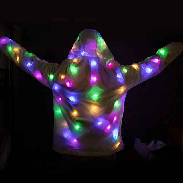 Light up rave hoodie on sale