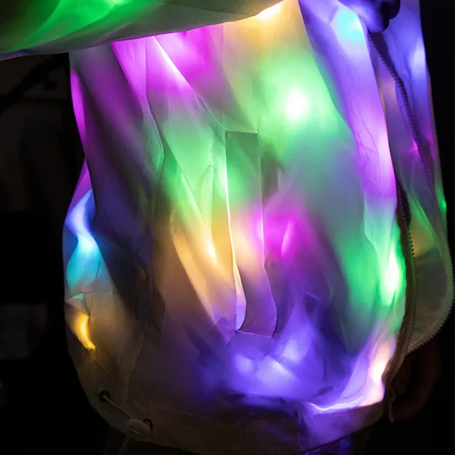 LED light up jacket 3 Electro Glow | South Africa's Best LED Festival Gear & Rave Clothes - festivals outfits, clothes festival, festival clothing south africa, festival ideas outfits, festival outfits rave, festival wear, steam punk goggle, rave glasses, outfit for a rave, kaleidoscope glasses, diffraction glasses, clothes for a rave, rave sunglasses, spectral glasses, rave goggles, clothes for a rave, rave clothing south africa, festival wear south africa, accessories festival, rave sunglasses