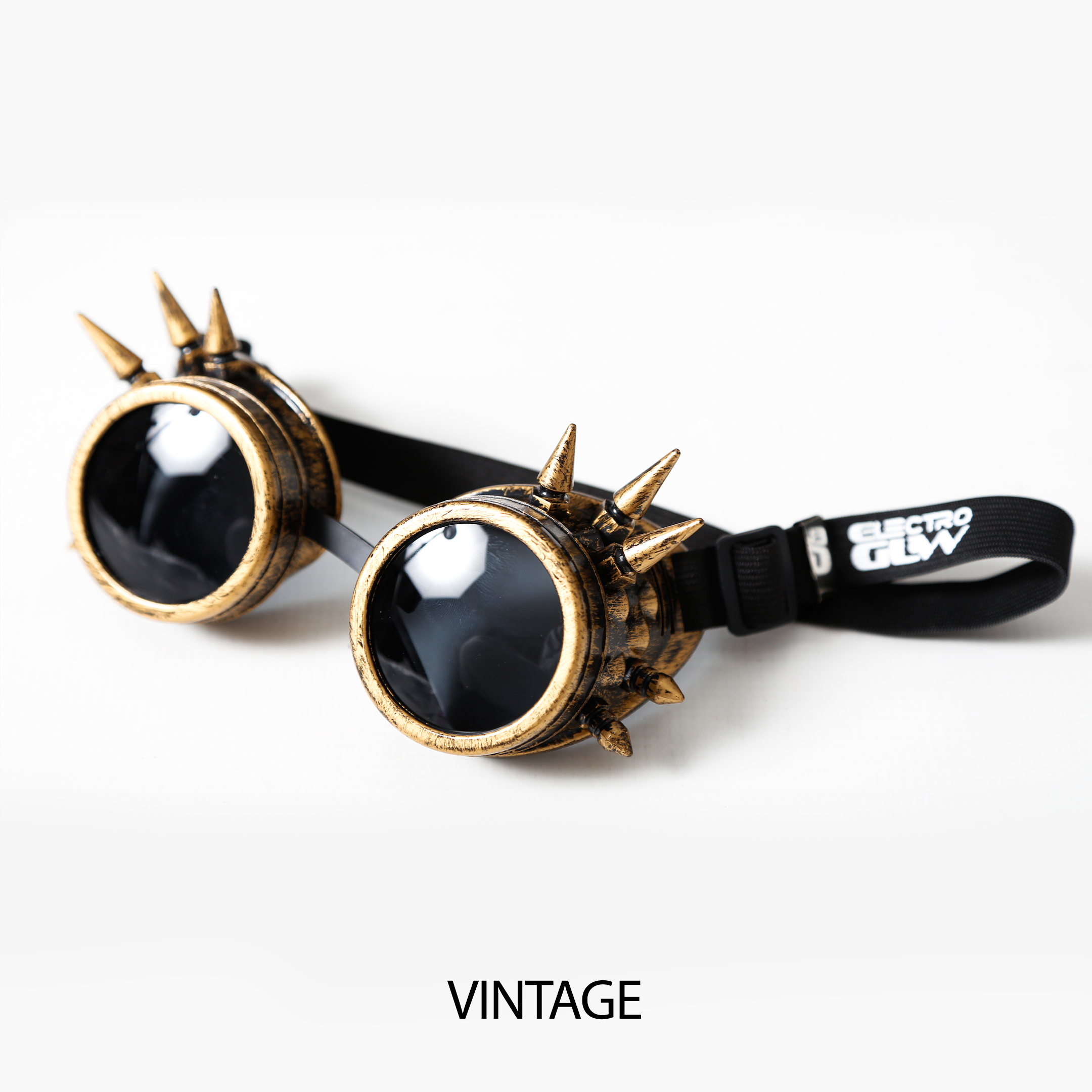 Steampunk Black Lens Glasses from Electro Glow South Africa's