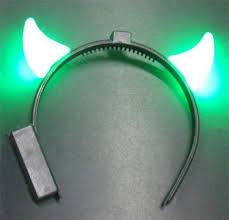 green LED devil horn alice band 2 Electro Glow | South Africa's Best LED Festival Gear & Rave Clothes - festivals outfits, clothes festival, festival clothing south africa, festival ideas outfits, festival outfits rave, festival wear, steam punk goggle, rave glasses, outfit for a rave, kaleidoscope glasses, diffraction glasses, clothes for a rave, rave sunglasses, spectral glasses, rave goggles, clothes for a rave, rave clothing south africa, festival wear south africa, accessories festival, rave sunglasses