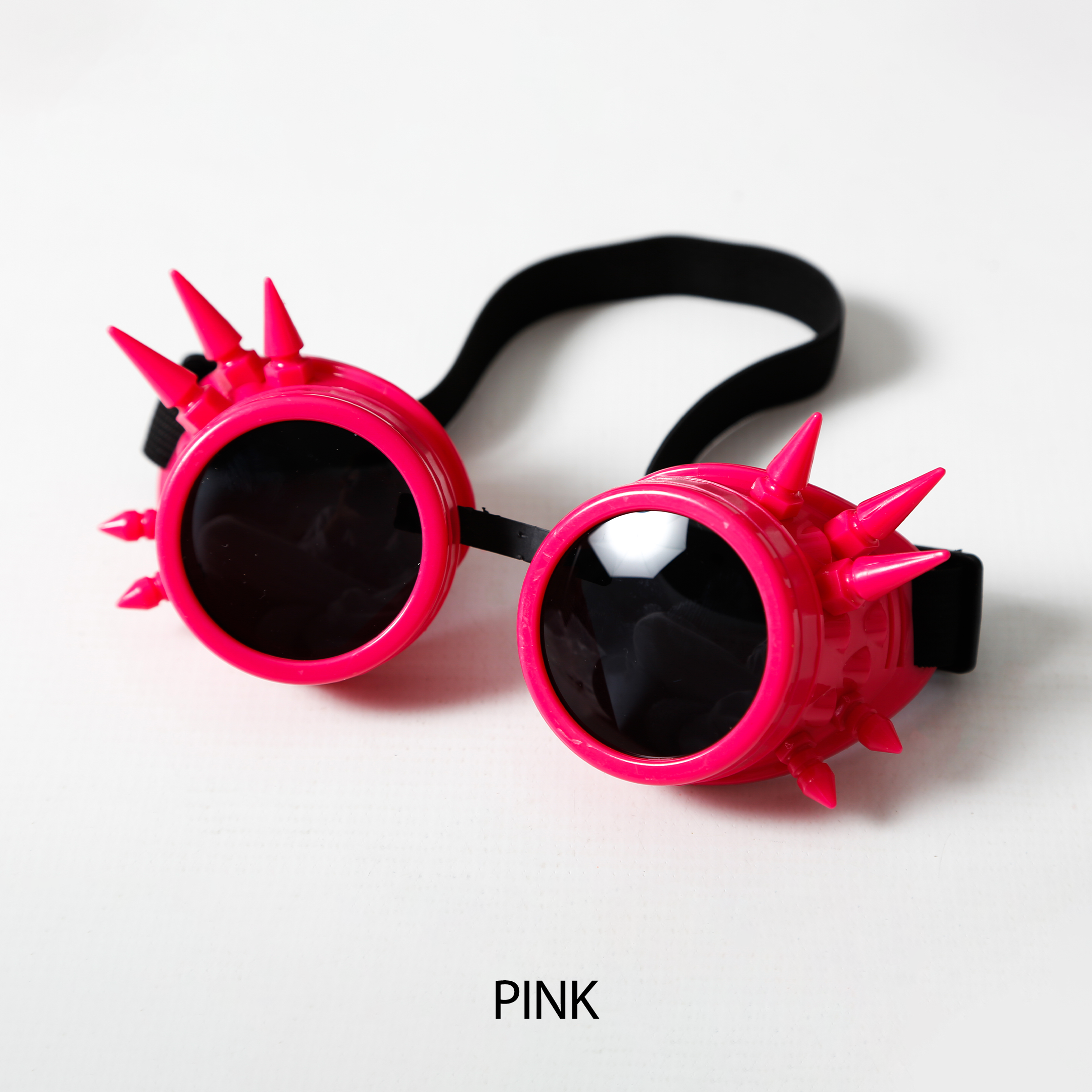 pink steampunk black lens glasses Electro Glow | South Africa's Best LED Festival Gear & Rave Clothes - festivals outfits, clothes festival, festival clothing south africa, festival ideas outfits, festival outfits rave, festival wear, steam punk goggle, rave glasses, outfit for a rave, kaleidoscope glasses, diffraction glasses, clothes for a rave, rave sunglasses, spectral glasses, rave goggles, clothes for a rave, rave clothing south africa, festival wear south africa, accessories festival