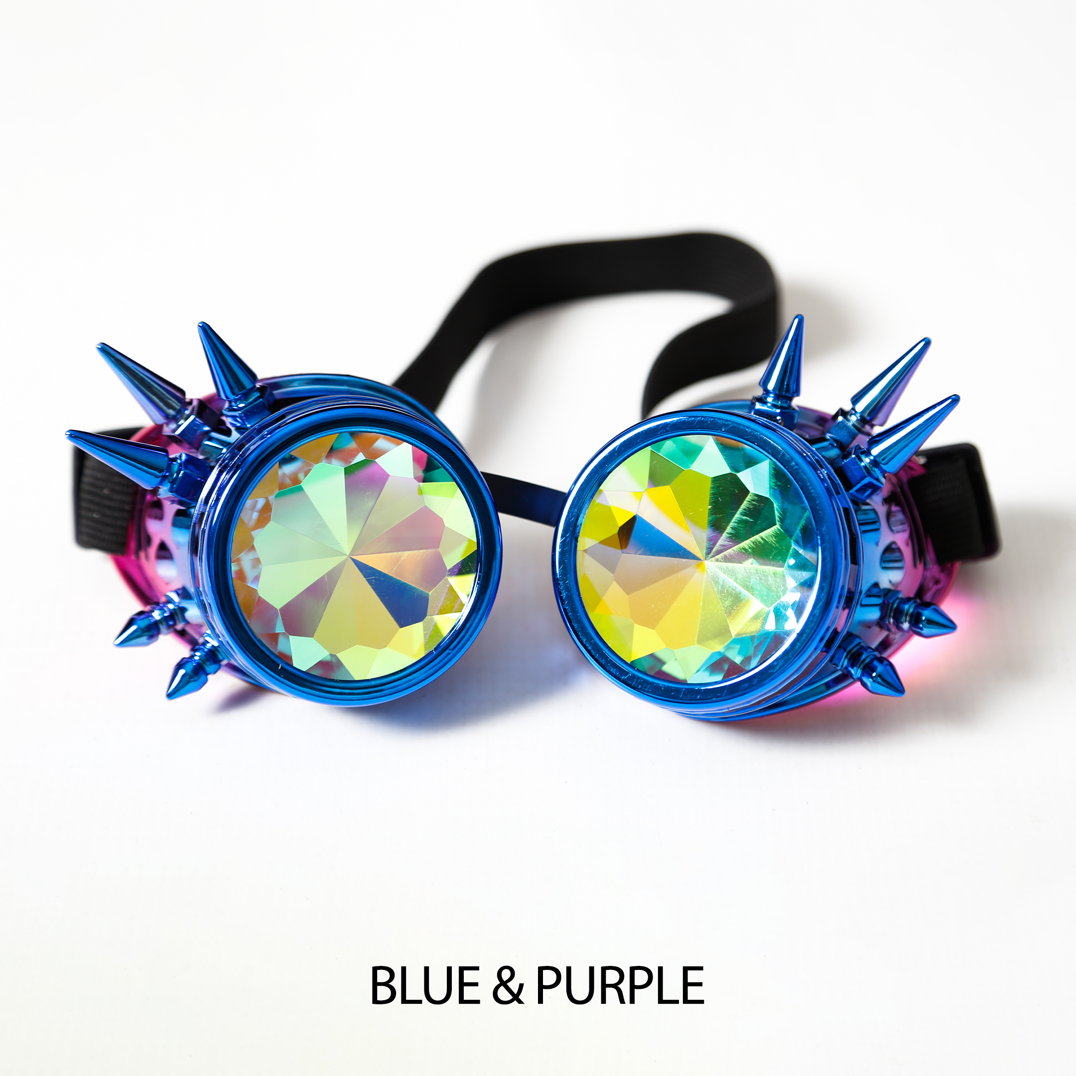 blue steampunk kaleidoscope glasses Electro Glow | South Africa's Best LED Festival Gear & Rave Clothes - festivals outfits, clothes festival, festival clothing south africa, festival ideas outfits, festival outfits rave, festival wear, steam punk goggle, rave glasses, outfit for a rave, kaleidoscope glasses, diffraction glasses, clothes for a rave, rave sunglasses, spectral glasses, rave goggles, clothes for a rave, rave clothing south africa, festival wear south africa, accessories festival