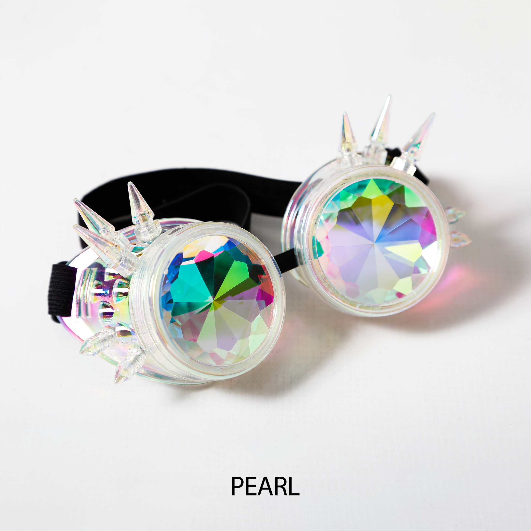 pearl steampunk kaleidoscope glasses Electro Glow | South Africa's Best LED Festival Gear & Rave Clothes - festivals outfits, clothes festival, festival clothing south africa, festival ideas outfits, festival outfits rave, festival wear, steam punk goggle, rave glasses, outfit for a rave, kaleidoscope glasses, diffraction glasses, clothes for a rave, rave sunglasses, spectral glasses, rave goggles, clothes for a rave, rave clothing south africa, festival wear south africa, accessories festival
