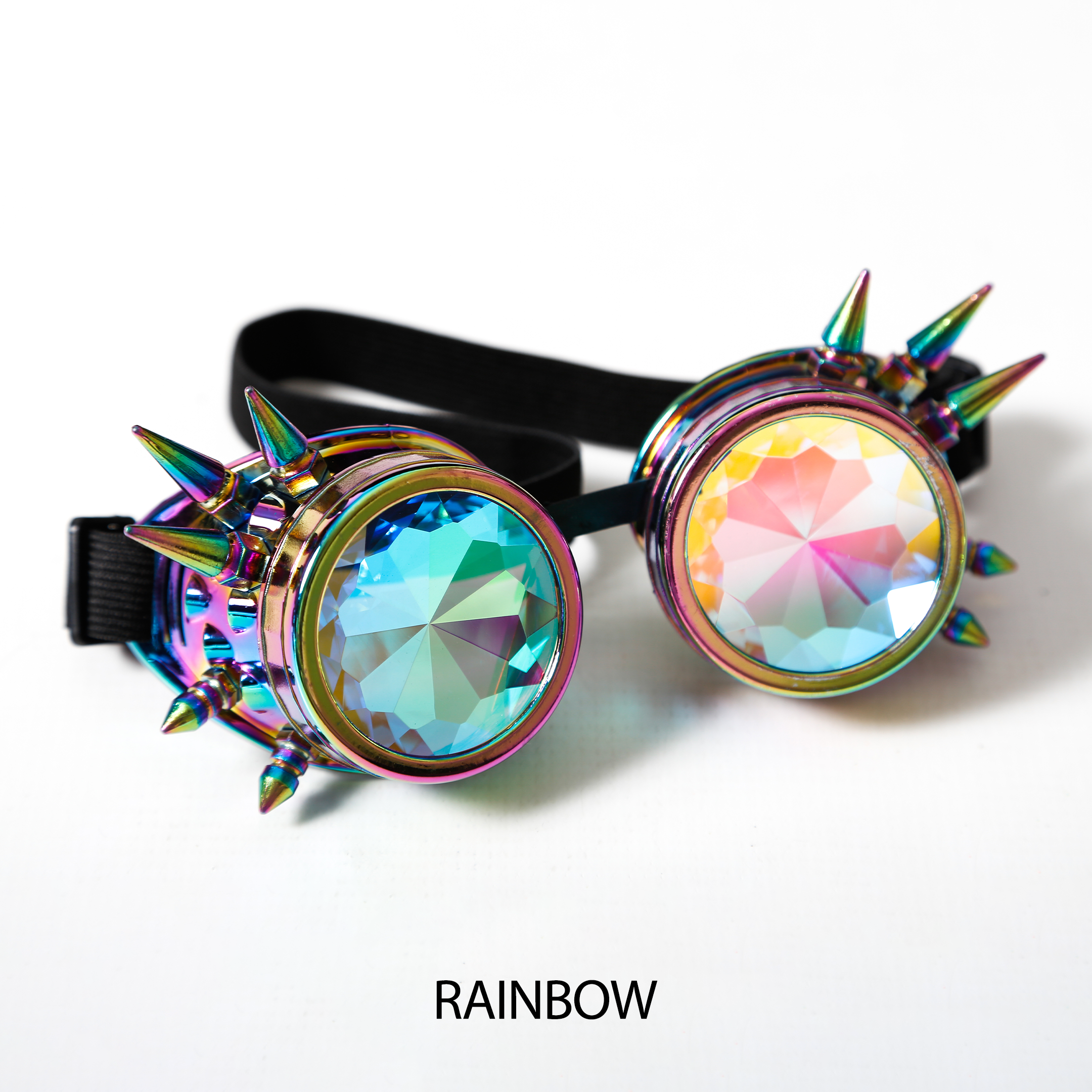 rainbow steampunk kaleidoscope glasses Electro Glow | South Africa's Best LED Festival Gear & Rave Clothes - festivals outfits, clothes festival, festival clothing south africa, festival ideas outfits, festival outfits rave, festival wear, steam punk goggle, rave glasses, outfit for a rave, kaleidoscope glasses, diffraction glasses, clothes for a rave, rave sunglasses, spectral glasses, rave goggles, clothes for a rave, rave clothing south africa, festival wear south africa, accessories festival