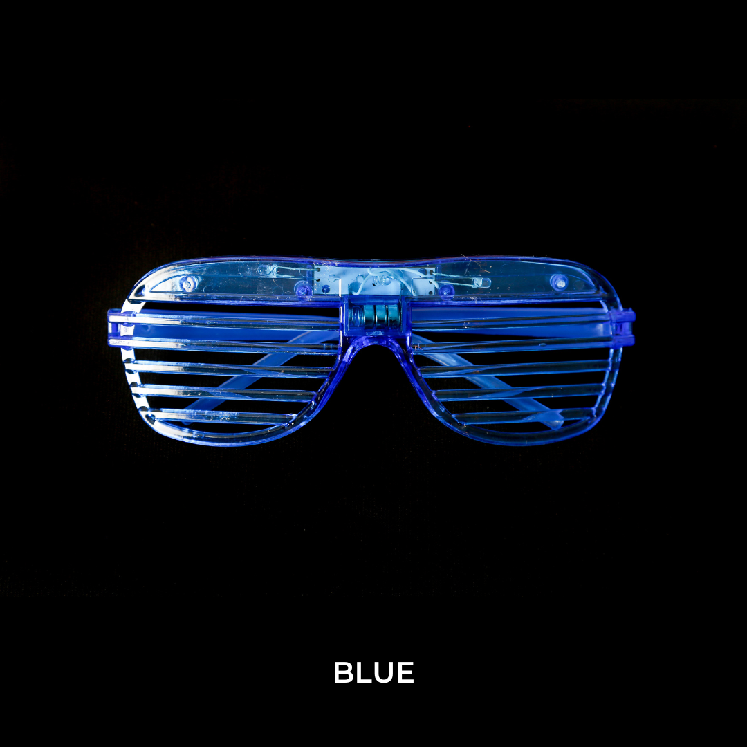 blue flashing LED glasses Electro Glow | South Africa's Best LED Festival Gear & Rave Clothes - festivals outfits, clothes festival, festival clothing south africa, festival ideas outfits, festival outfits rave, festival wear, steam punk goggle, rave glasses, outfit for a rave, kaleidoscope glasses, diffraction glasses, clothes for a rave, rave sunglasses, spectral glasses, rave goggles, clothes for a rave, rave clothing south africa, festival wear south africa, accessories festival, rave sunglasses