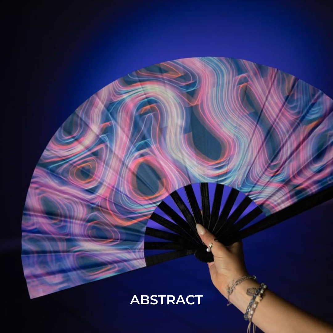 abstract UV fans Electro Glow | South Africa's Best LED Festival Gear & Rave Clothes - festivals outfits, clothes festival, festival clothing south africa, festival ideas outfits, festival outfits rave, festival wear, steam punk goggle, rave glasses, outfit for a rave, kaleidoscope glasses, diffraction glasses, clothes for a rave, rave sunglasses, spectral glasses, rave goggles, clothes for a rave, rave clothing south africa, festival wear south africa, accessories festival, rave sunglasses