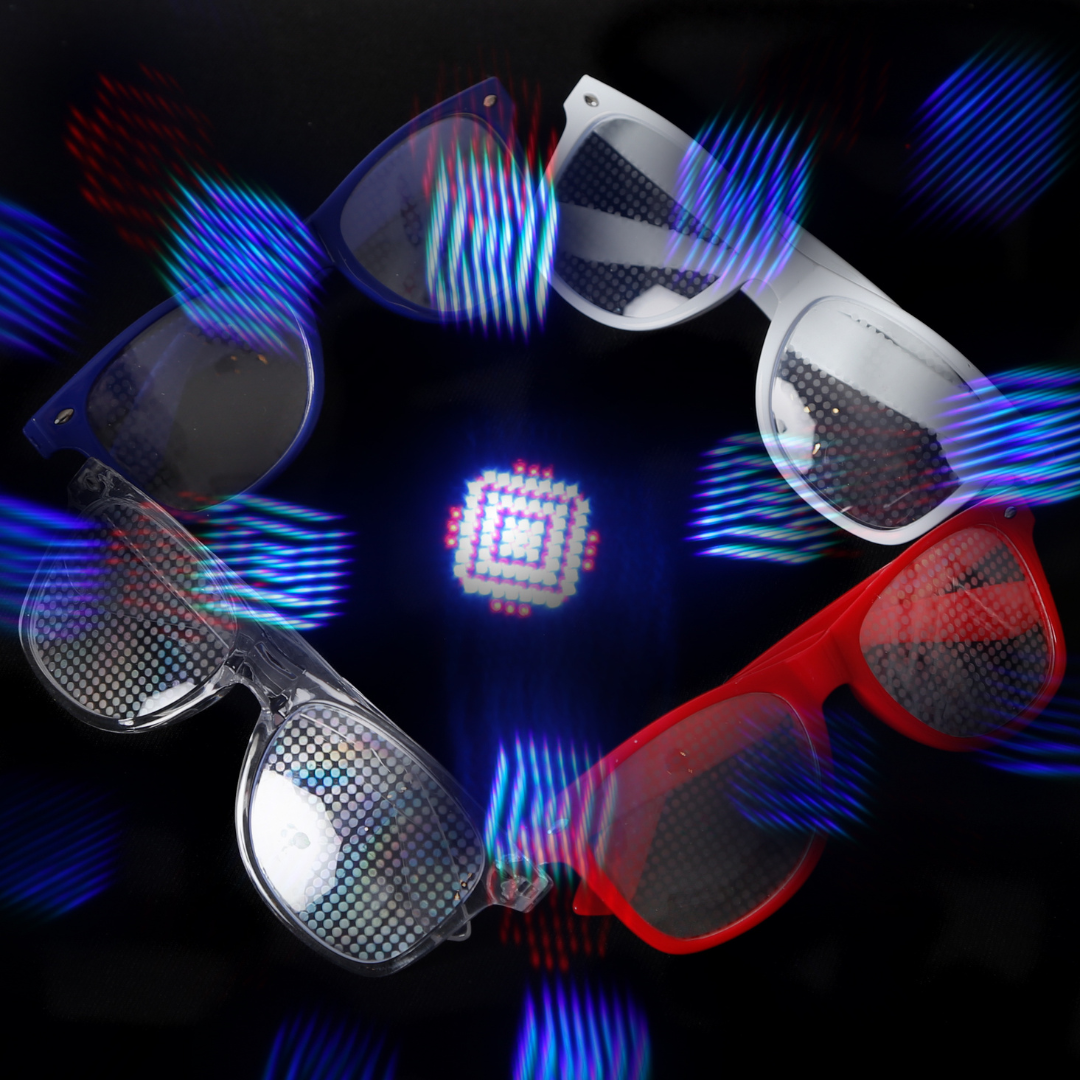 diffraction glasses image 1 from Electro Glow | South Africa's Best LED Festival Gear & Rave Clothes - festivals outfits, clothes festival, festival clothing south africa, festival ideas outfits, festival outfits rave, festival wear, steam punk goggle, rave glasses, outfit for a rave, kaleidoscope glasses, diffraction glasses, clothes for a rave, rave sunglasses, spectral glasses, rave goggles, clothes for a rave, rave clothing south africa, festival wear south africa, accessories festival, rave sunglasses