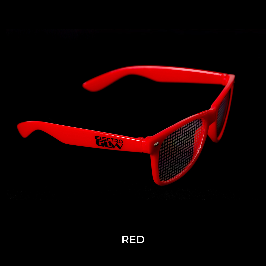 red diffraction glasses from Electro Glow | South Africa's Best LED Festival Gear & Rave Clothes - festivals outfits, clothes festival, festival clothing south africa, festival ideas outfits, festival outfits rave, festival wear, steam punk goggle, rave glasses, outfit for a rave, kaleidoscope glasses, diffraction glasses, clothes for a rave, rave sunglasses, spectral glasses, rave goggles, clothes for a rave, rave clothing south africa, festival wear south africa, accessories festival, rave sunglasses