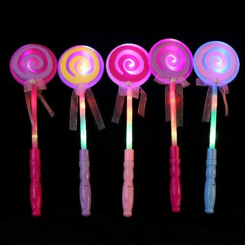 LED Swirl Candy Lollipop Wands