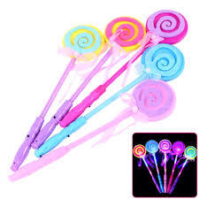LED Swirl Candy Lollipop Wands
