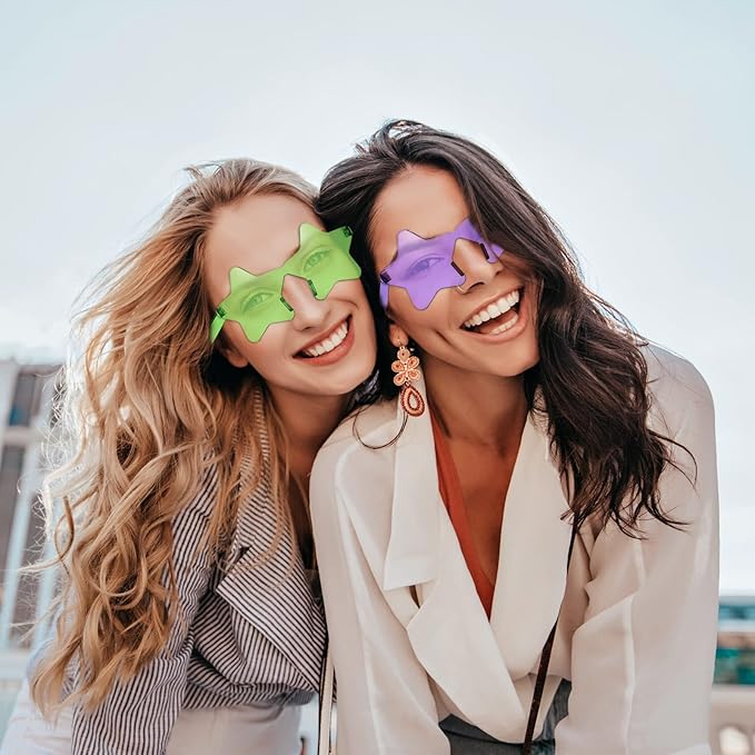 Glow Guru Special - 10 x Rimless Star Sunglasses