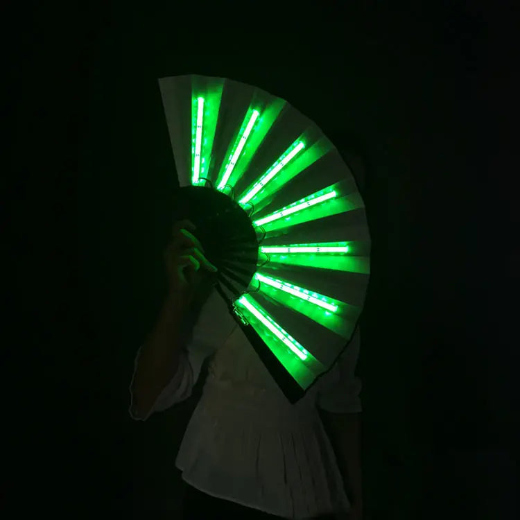 green LED light-up fans Electro Glow | South Africa's Best LED Festival Gear & Rave Clothes - festivals outfits, clothes festival, festival clothing south africa, festival ideas outfits, festival outfits rave, festival wear, steam punk goggle, rave glasses, outfit for a rave, kaleidoscope glasses, diffraction glasses, clothes for a rave, rave sunglasses, spectral glasses, rave goggles, clothes for a rave, rave clothing south africa, festival wear south africa, accessories festival, rave sunglasses