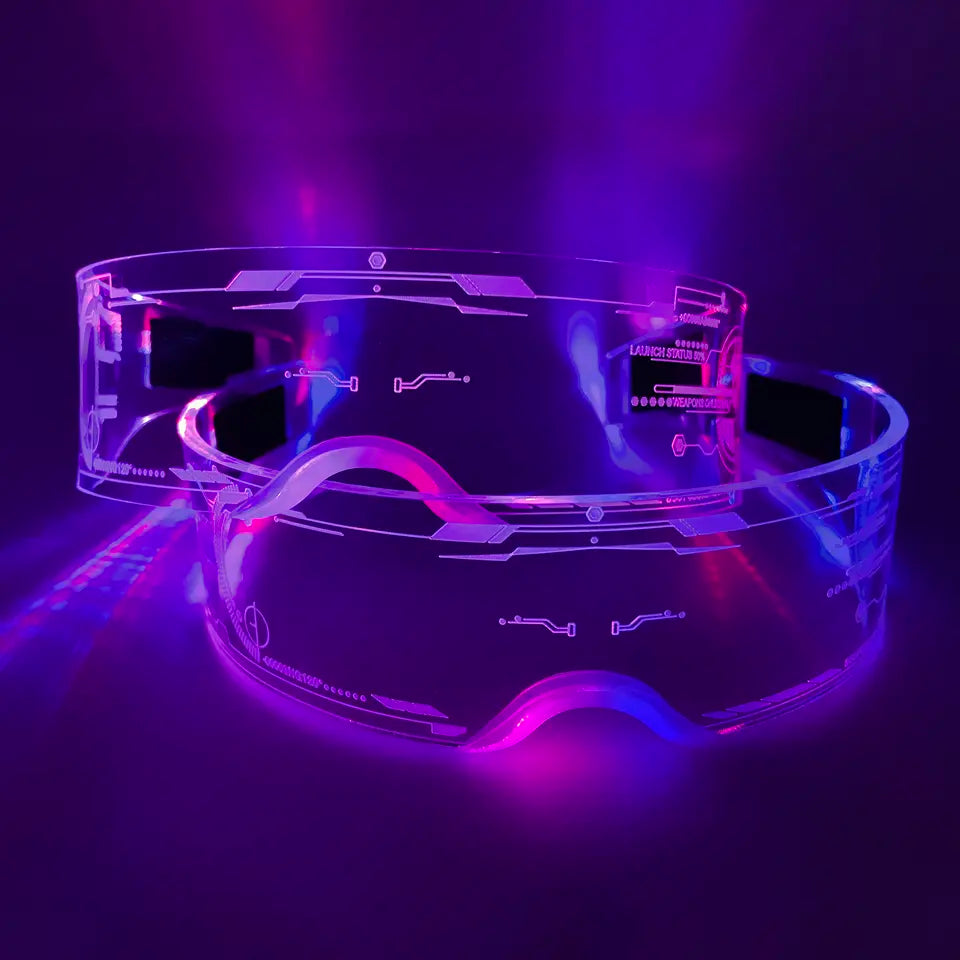 Futuristic LED Glasses 4 from Electro Glow | South Africa's Best LED Festival Gear & Rave Clothes - festivals outfits, clothes festival, festival clothing south africa, festival ideas outfits, festival outfits rave, festival wear, steam punk goggle, rave glasses, outfit for a rave, kaleidoscope glasses, diffraction glasses, clothes for a rave, rave sunglasses, spectral glasses, rave goggles, clothes for a rave, rave clothing south africa, festival wear south africa, accessories festival, rave sunglasses