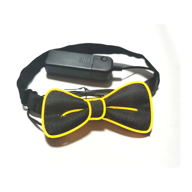 yellow Light up LED bow tie Electro Glow | South Africa's Best LED Festival Gear & Rave Clothes - festivals outfits, clothes festival, festival clothing south africa, festival ideas outfits, festival outfits rave, festival wear, steam punk goggle, rave glasses, outfit for a rave, kaleidoscope glasses, diffraction glasses, clothes for a rave, rave sunglasses, spectral glasses, rave goggles, clothes for a rave, rave clothing south africa, festival wear south africa, accessories festival, rave sunglasses