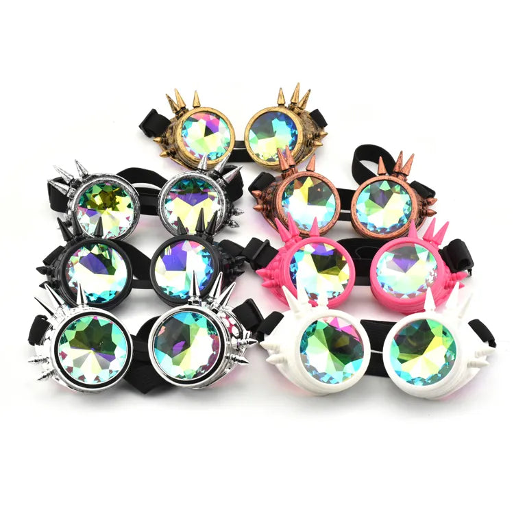 steampunk kaleidoscope glasses Electro Glow | South Africa's Best LED Festival Gear & Rave Clothes - festivals outfits, clothes festival, festival clothing south africa, festival ideas outfits, festival outfits rave, festival wear, steam punk goggle, rave glasses, outfit for a rave, kaleidoscope glasses, diffraction glasses, clothes for a rave, rave sunglasses, spectral glasses, rave goggles, clothes for a rave, rave clothing south africa, festival wear south africa, accessories festival, rave sunglasses